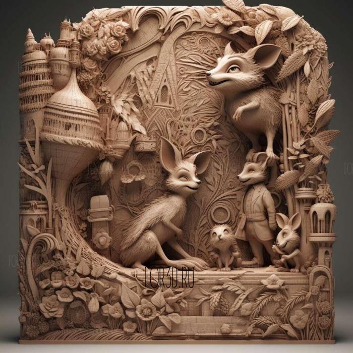stl Zootopia 4 stl model for CNC